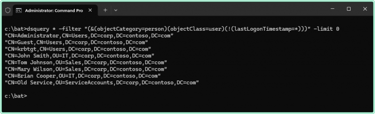 dsquery and dsget in Windows: command-line Active Directory queries ...