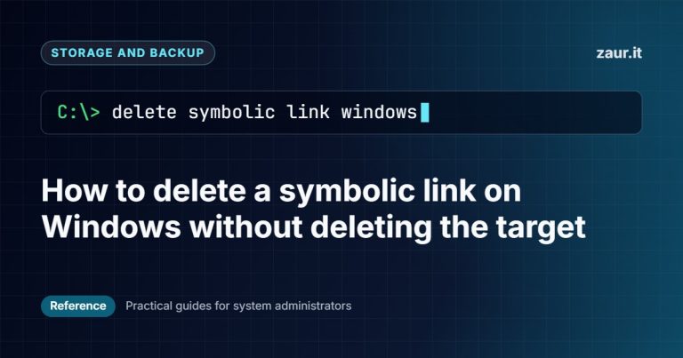 How to delete a symbolic link on Windows without deleting the target