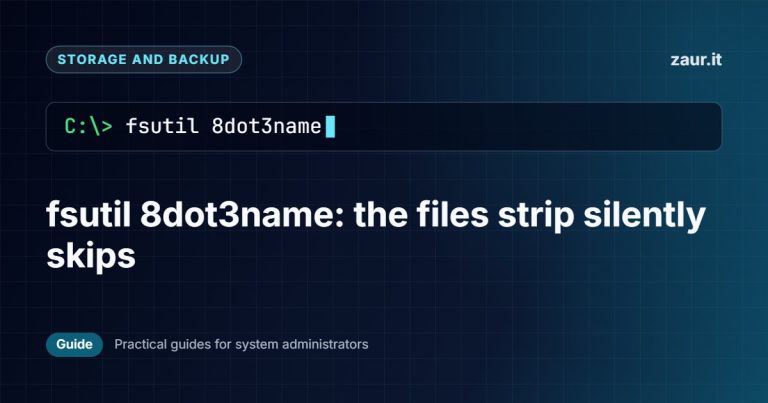 fsutil 8dot3name: the files strip silently skips