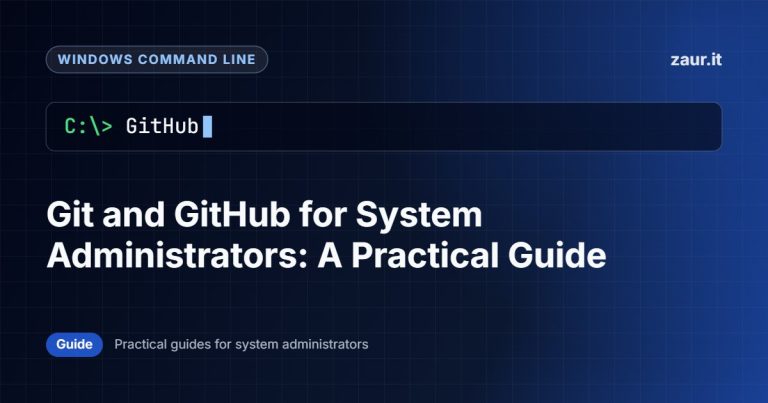 Git and GitHub for System Administrators: A Practical Guide
