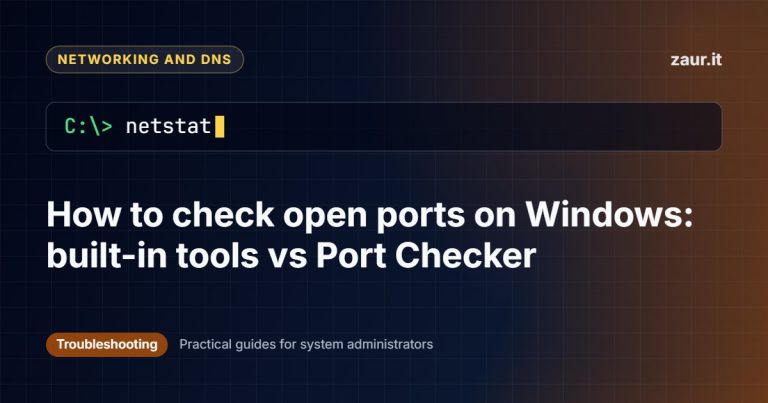 How to check open ports on Windows: built-in tools vs Port Checker