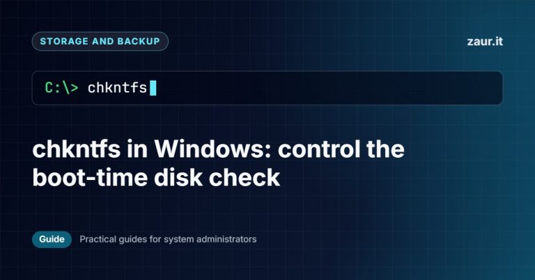 chkntfs in Windows: control the boot-time disk check