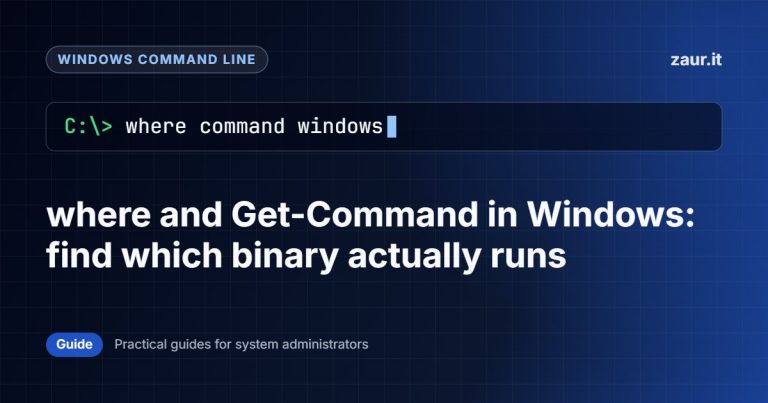 where and Get-Command in Windows: find which binary actually runs
